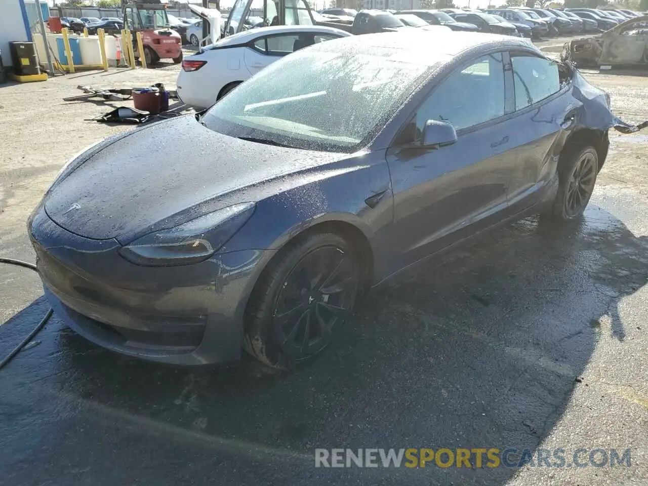 1 Photograph of a damaged car 5YJ3E1EB1NF125192 TESLA MODEL 3 2022