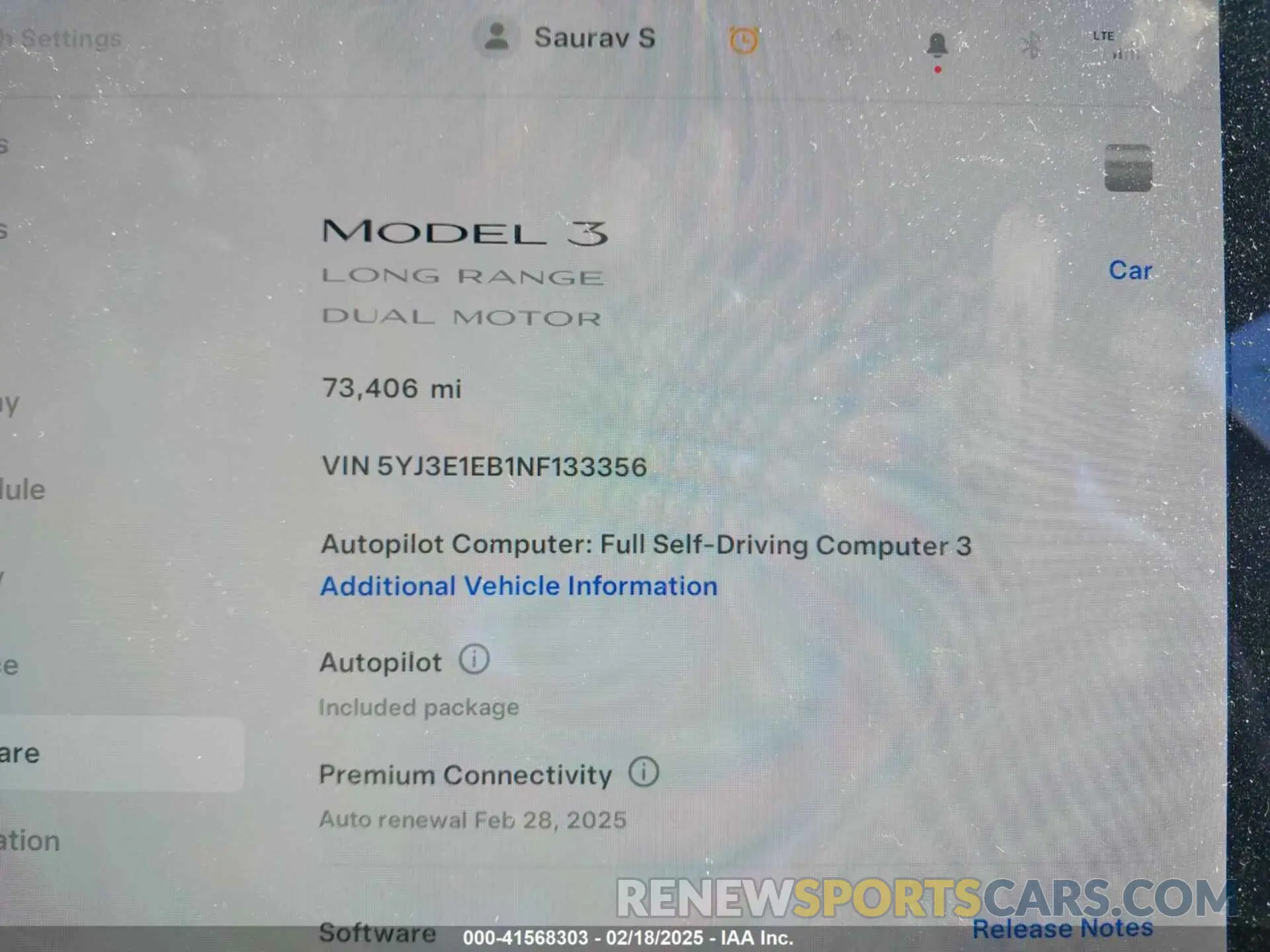7 Photograph of a damaged car 5YJ3E1EB1NF133356 TESLA MODEL 3 2022