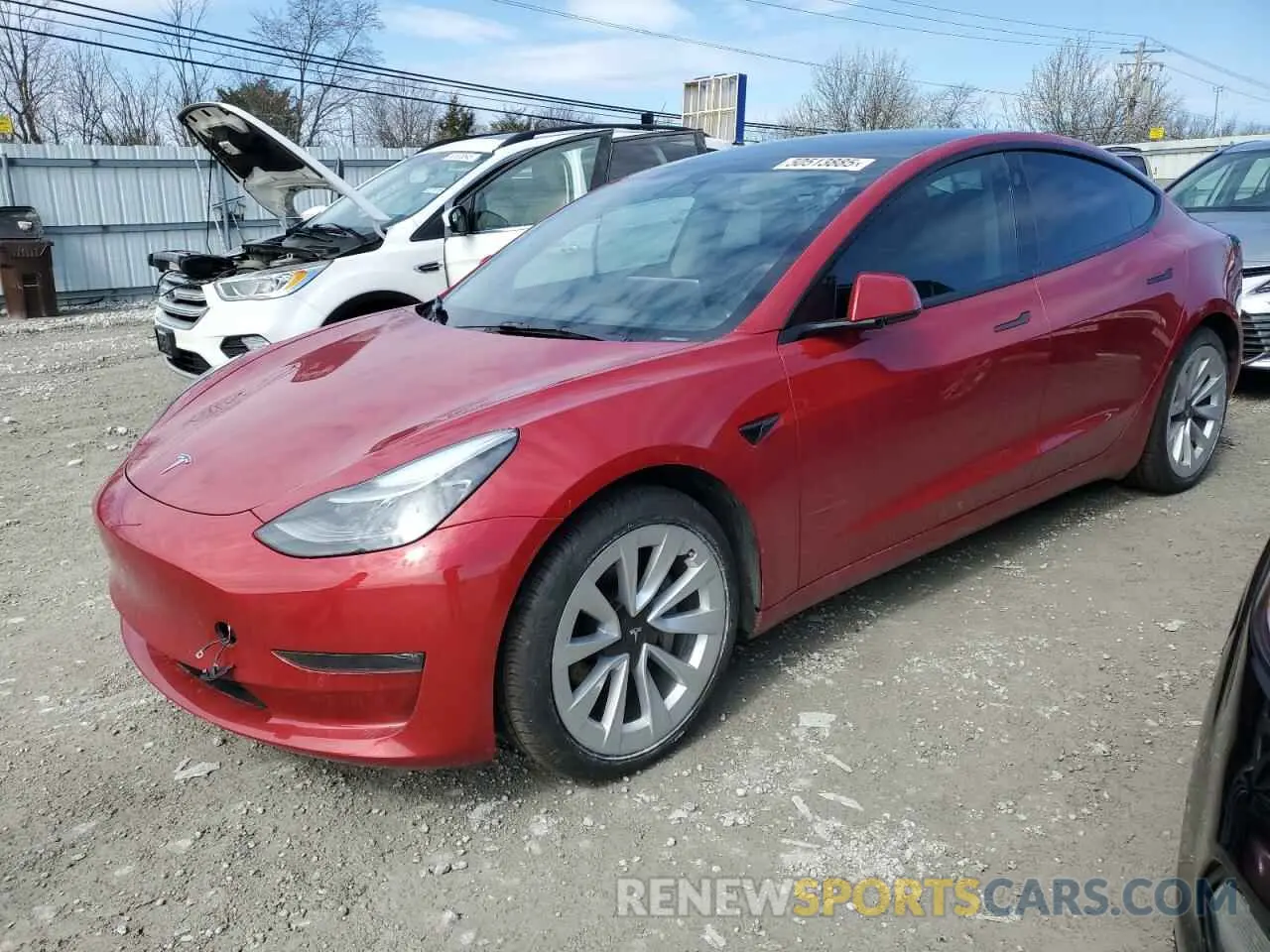 1 Фотография поврежденного автомобиля 5YJ3E1EB1NF135544 TESLA MODEL 3 2022