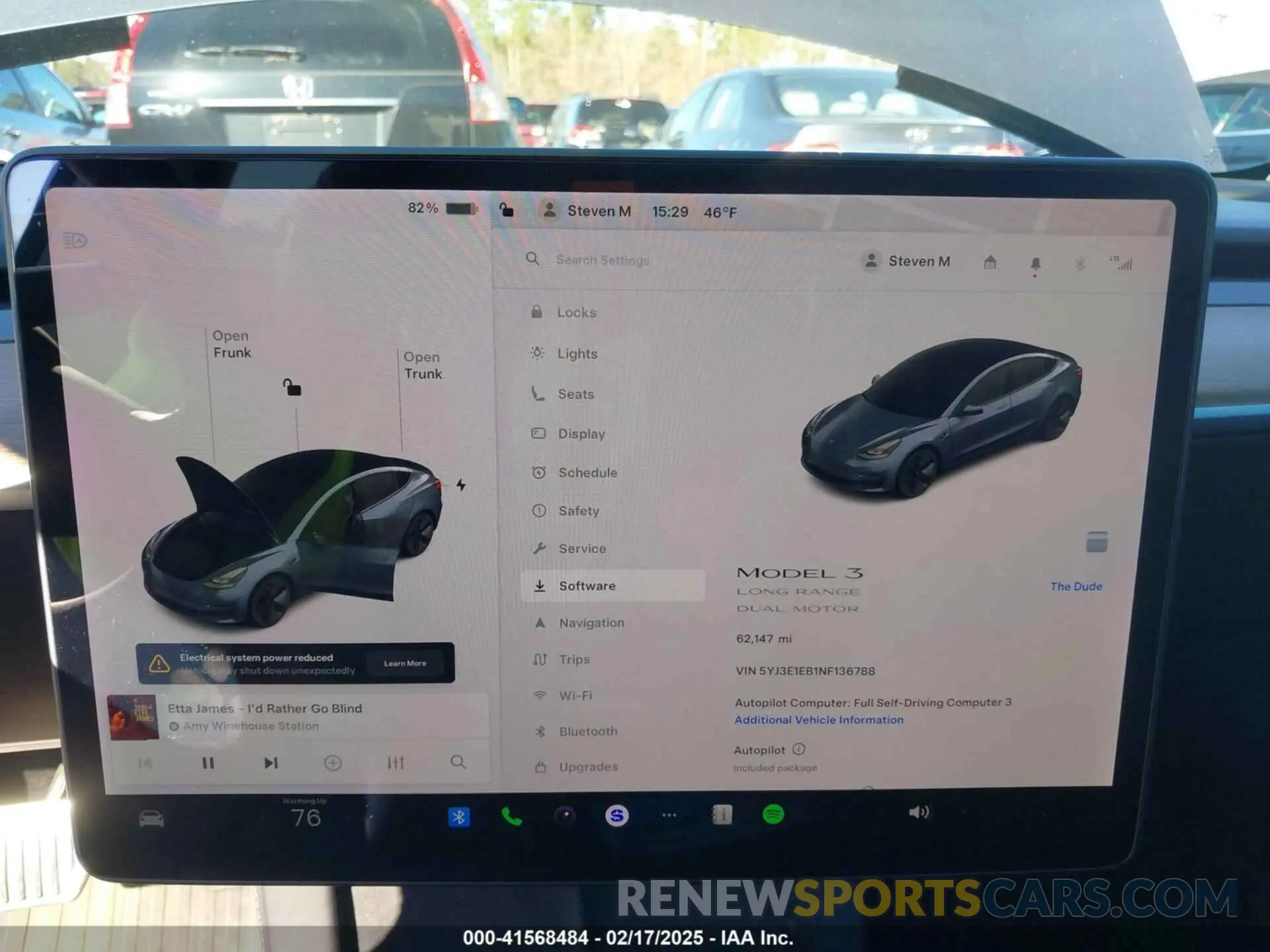 18 Фотография поврежденного автомобиля 5YJ3E1EB1NF136788 TESLA MODEL 3 2022
