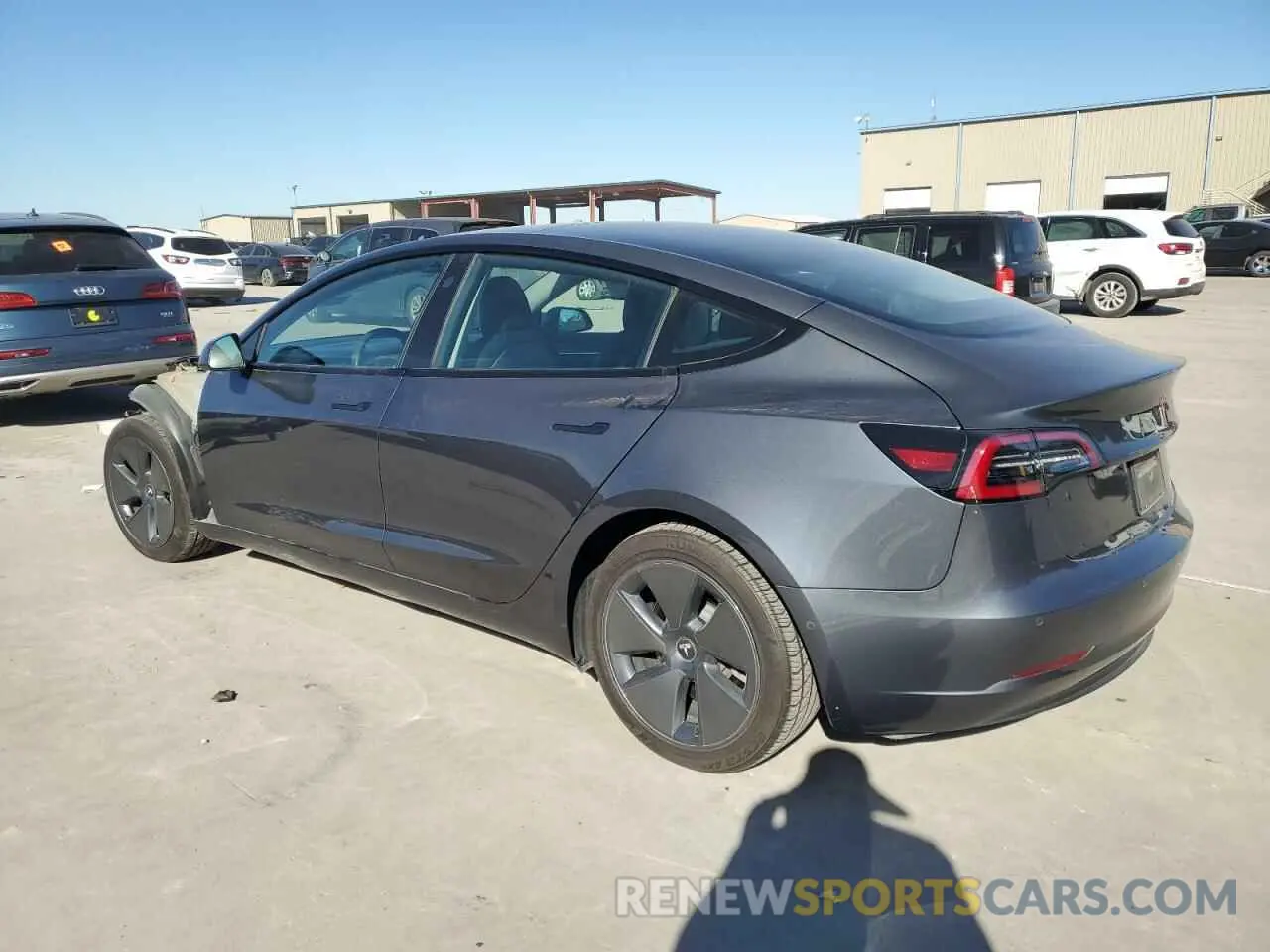 2 Photograph of a damaged car 5YJ3E1EB1NF171895 TESLA MODEL 3 2022