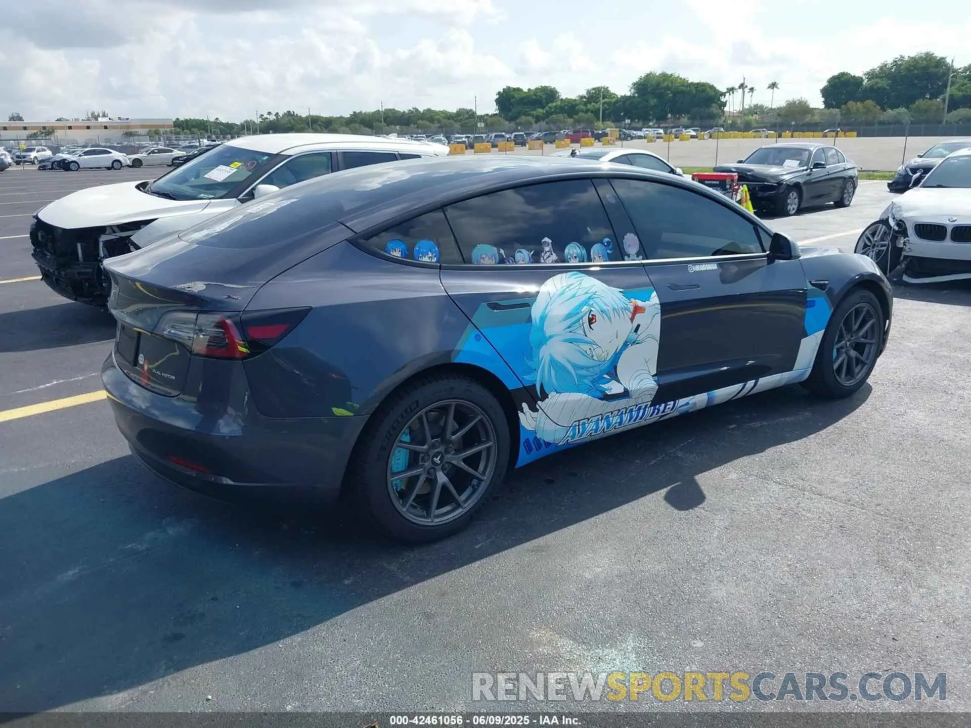 4 Фотография поврежденного автомобиля 5YJ3E1EB1NF176739 TESLA MODEL 3 2022