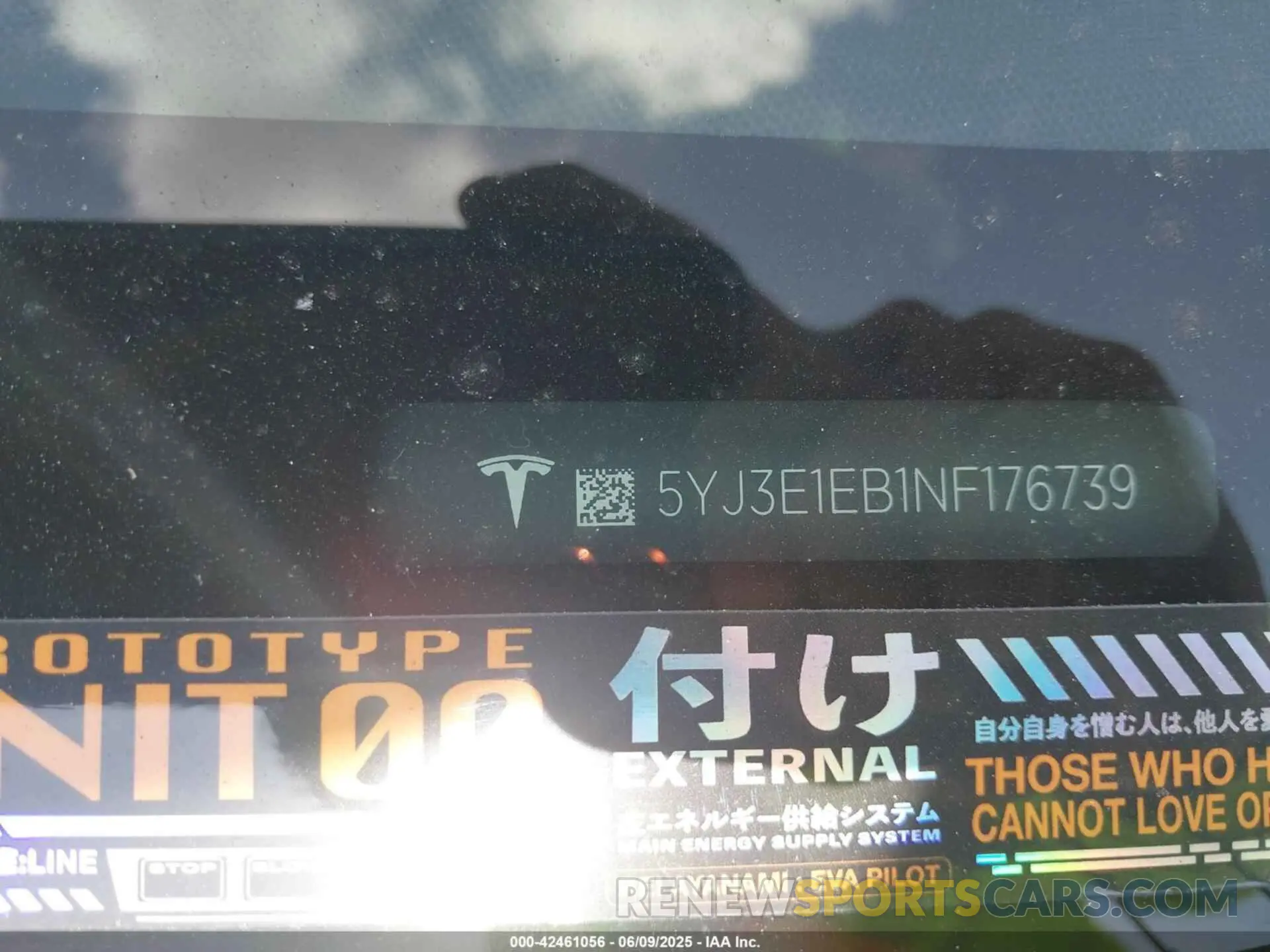 9 Фотография поврежденного автомобиля 5YJ3E1EB1NF176739 TESLA MODEL 3 2022