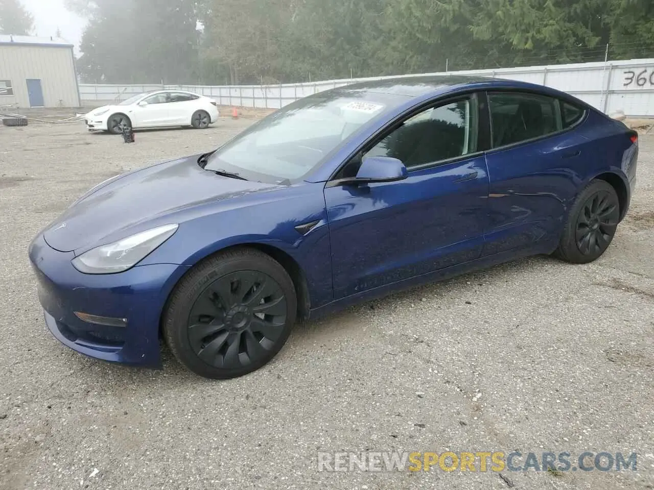 1 Photograph of a damaged car 5YJ3E1EB1NF179141 TESLA MODEL 3 2022