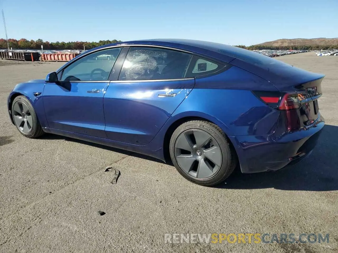 2 Photograph of a damaged car 5YJ3E1EB1NF182296 TESLA MODEL 3 2022