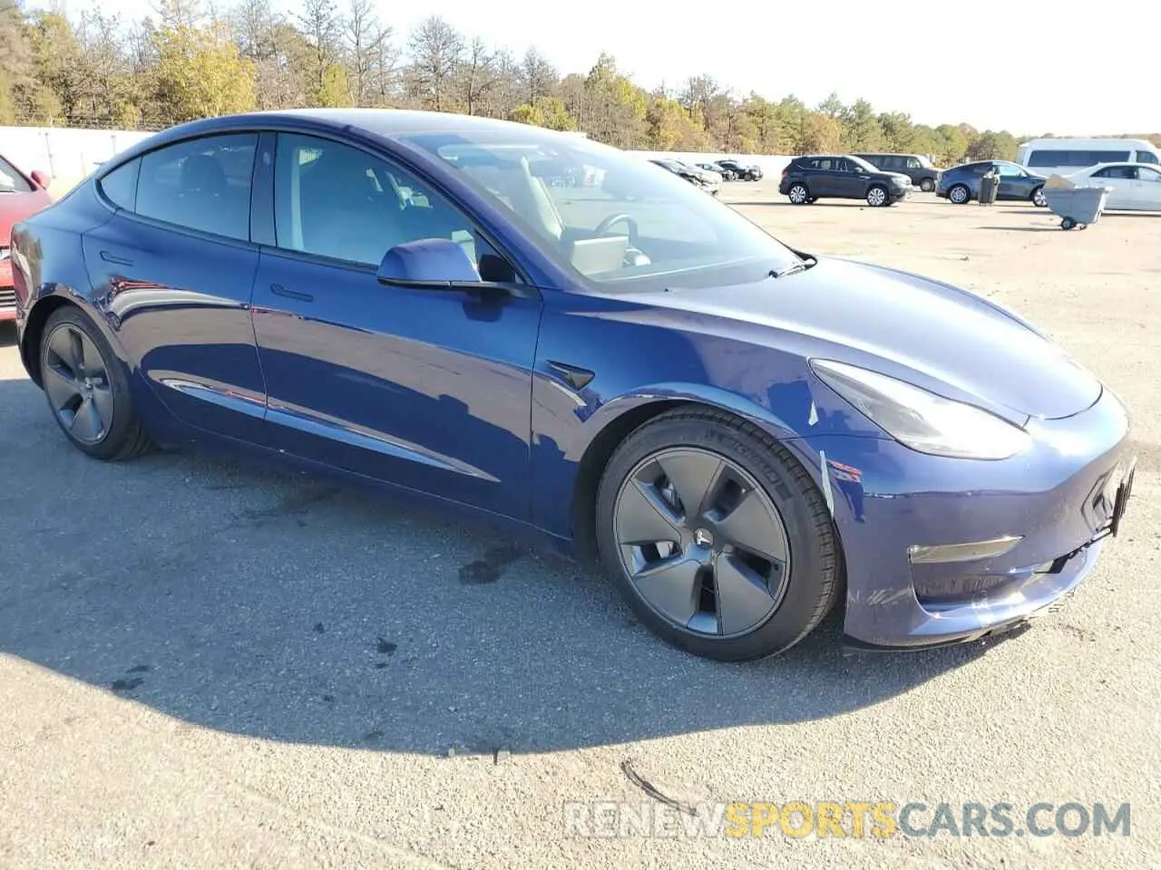 4 Photograph of a damaged car 5YJ3E1EB1NF182296 TESLA MODEL 3 2022