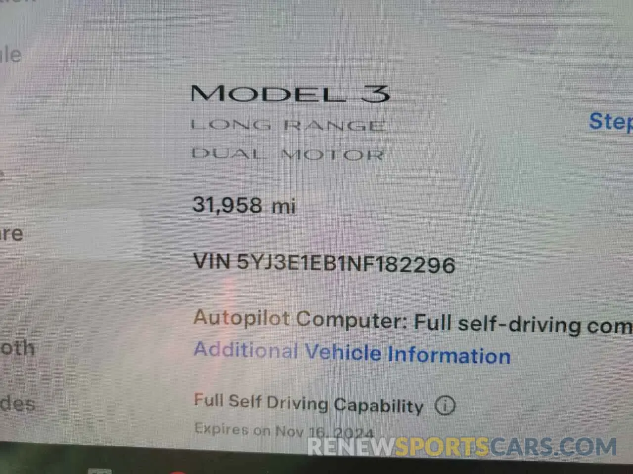 9 Photograph of a damaged car 5YJ3E1EB1NF182296 TESLA MODEL 3 2022