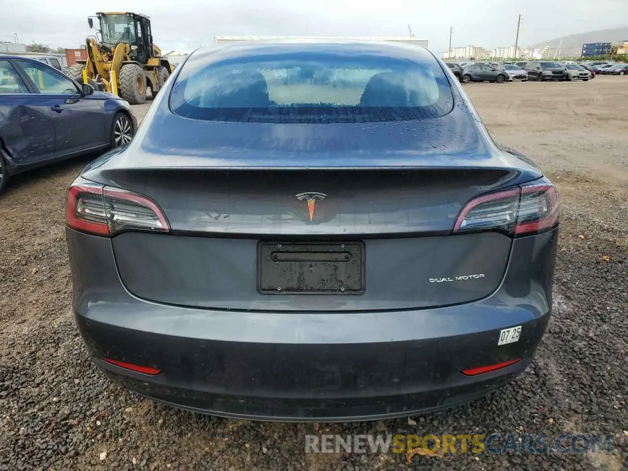 6 Photograph of a damaged car 5YJ3E1EB1NF256882 TESLA MODEL 3 2022