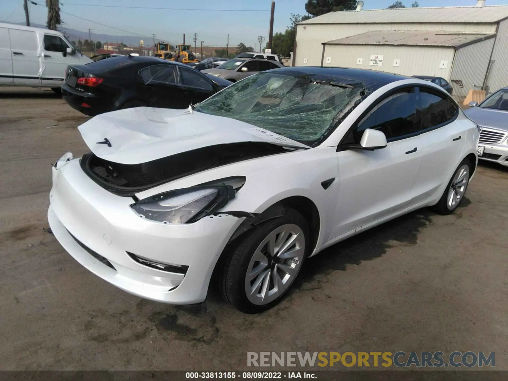 2 Фотография поврежденного автомобиля 5YJ3E1EB1NF272581 TESLA MODEL 3 2022
