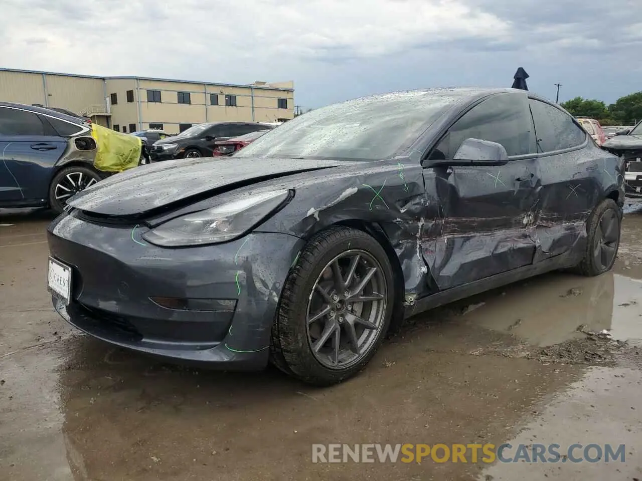 1 Фотография поврежденного автомобиля 5YJ3E1EB1NF321522 TESLA MODEL 3 2022