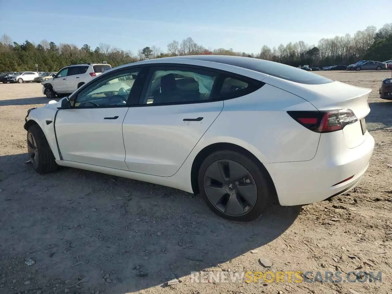2 Photograph of a damaged car 5YJ3E1EB1NF325134 TESLA MODEL 3 2022