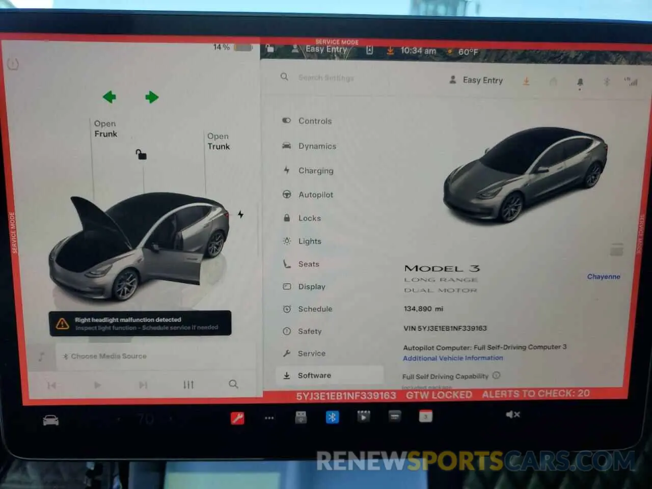 9 Фотография поврежденного автомобиля 5YJ3E1EB1NF339163 TESLA MODEL 3 2022