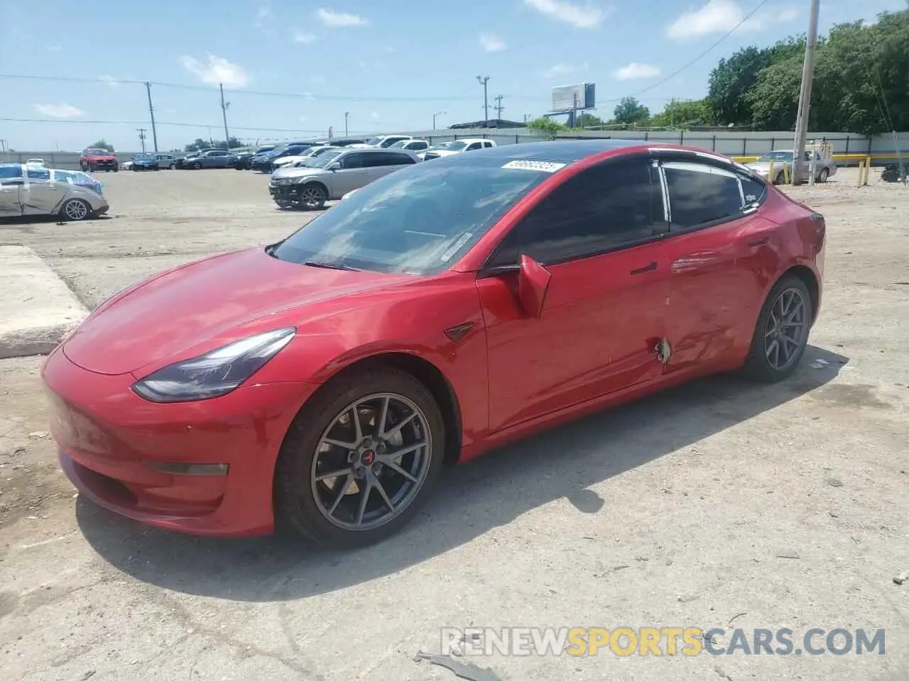 1 Фотография поврежденного автомобиля 5YJ3E1EB2NF112449 TESLA MODEL 3 2022