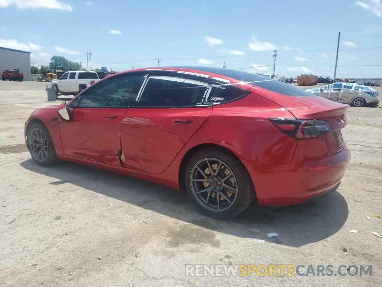 2 Фотография поврежденного автомобиля 5YJ3E1EB2NF112449 TESLA MODEL 3 2022