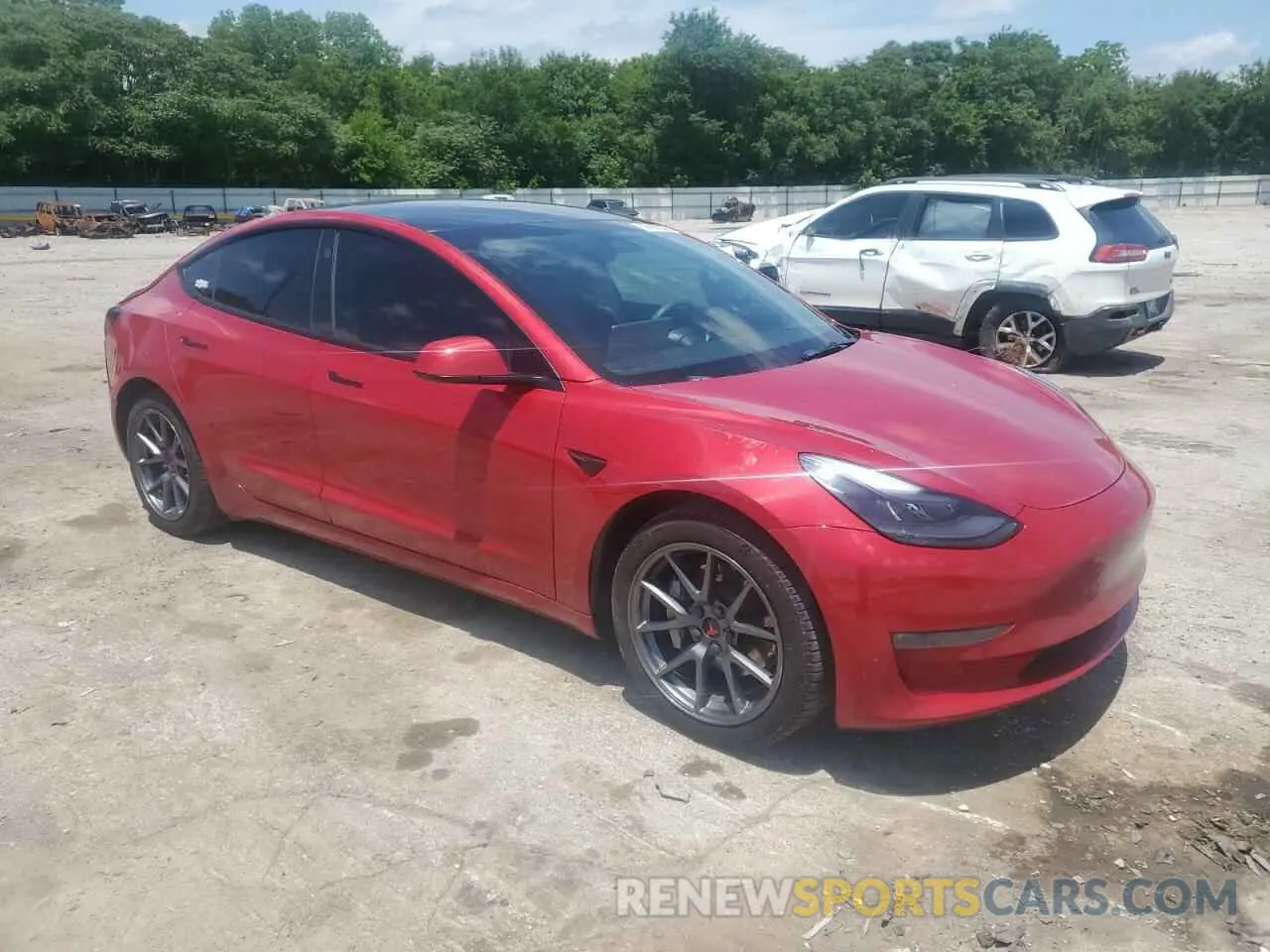 4 Фотография поврежденного автомобиля 5YJ3E1EB2NF112449 TESLA MODEL 3 2022