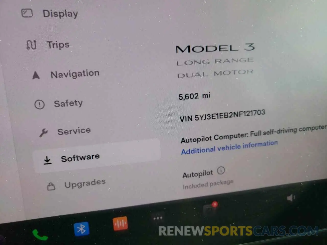 8 Photograph of a damaged car 5YJ3E1EB2NF121703 TESLA MODEL 3 2022
