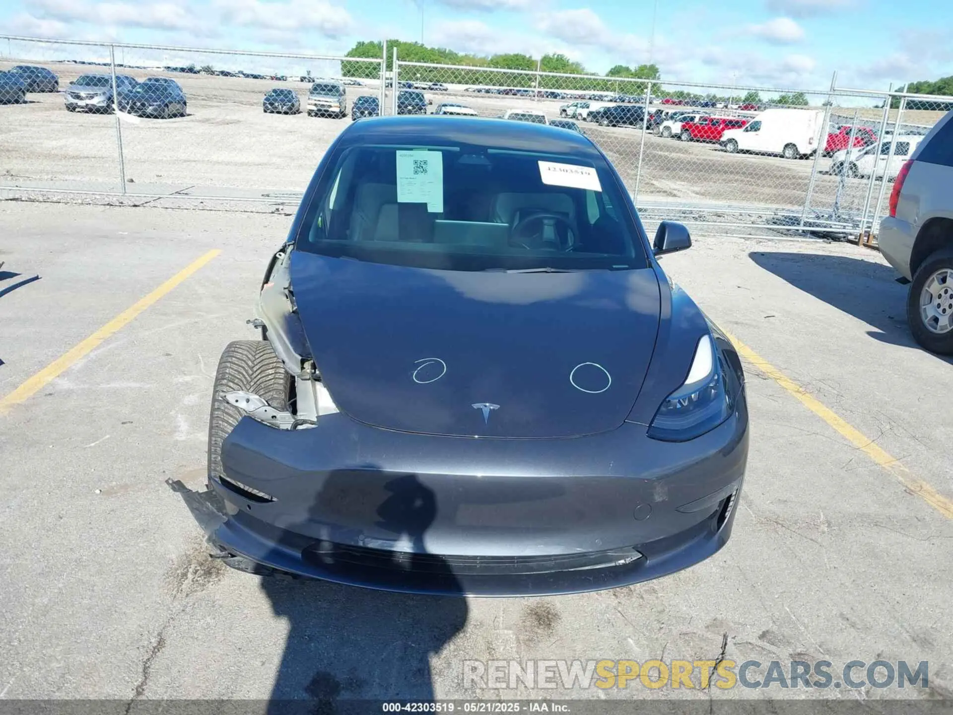 13 Фотография поврежденного автомобиля 5YJ3E1EB2NF126562 TESLA MODEL 3 2022