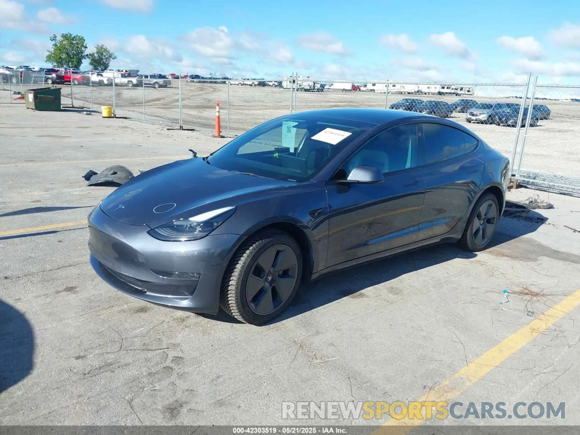 2 Фотография поврежденного автомобиля 5YJ3E1EB2NF126562 TESLA MODEL 3 2022