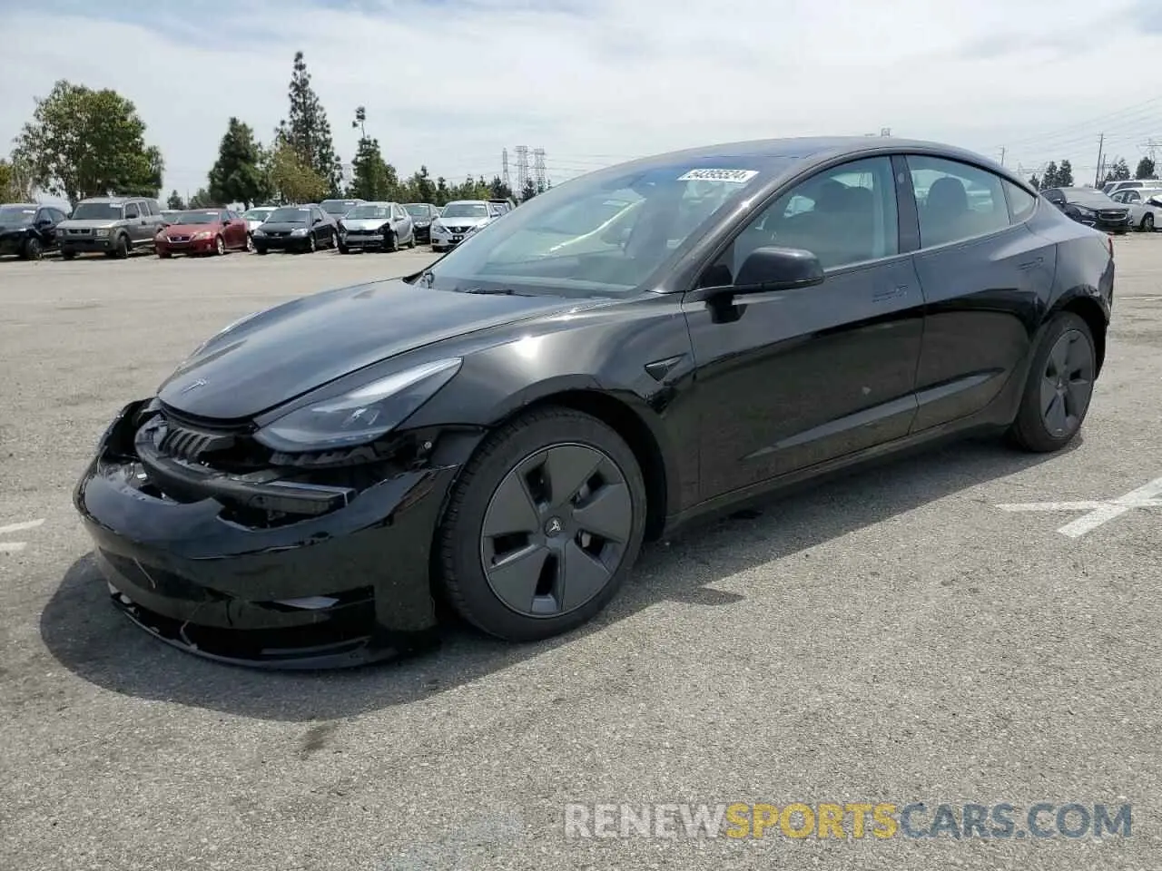 1 Photograph of a damaged car 5YJ3E1EB2NF138095 TESLA MODEL 3 2022