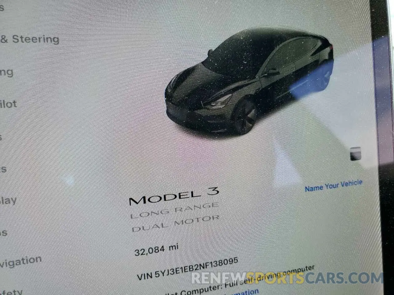 9 Photograph of a damaged car 5YJ3E1EB2NF138095 TESLA MODEL 3 2022