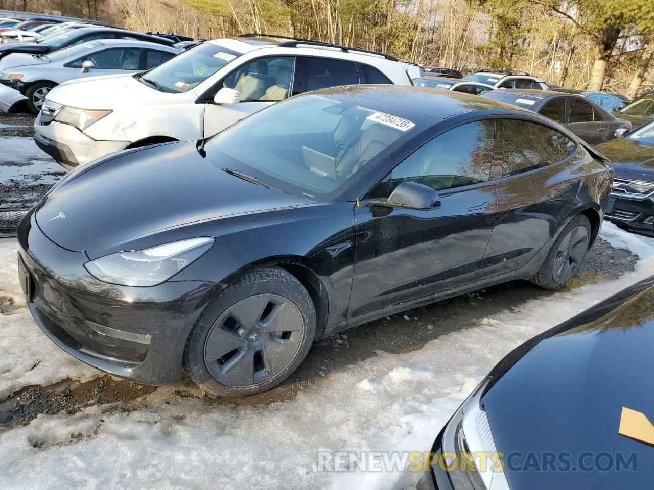 1 Фотография поврежденного автомобиля 5YJ3E1EB2NF160968 TESLA MODEL 3 2022