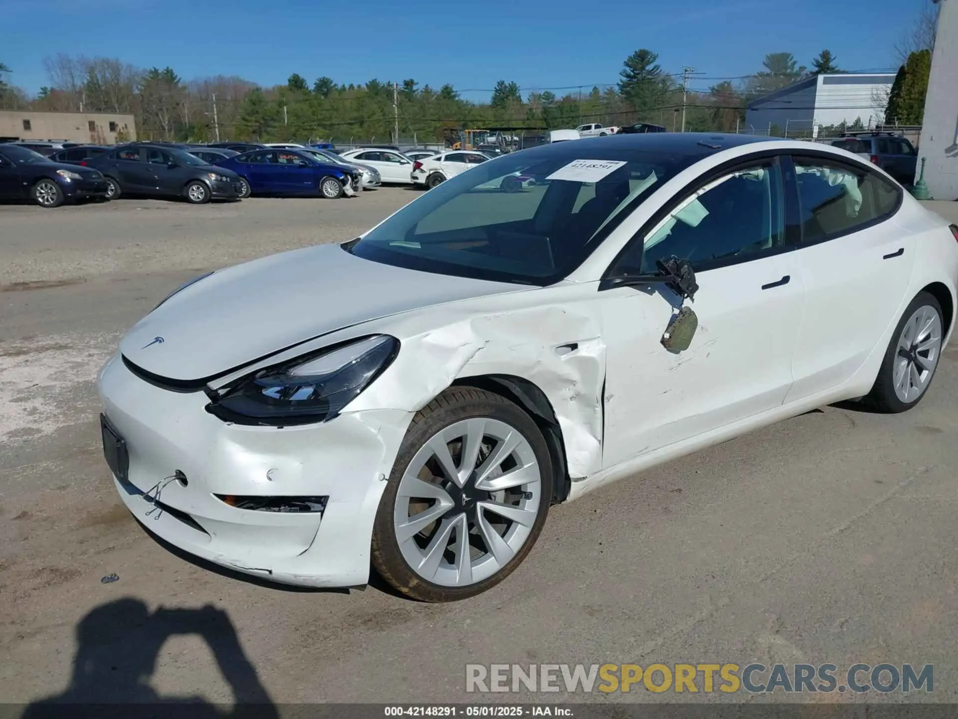 6 Фотография поврежденного автомобиля 5YJ3E1EB2NF170335 TESLA MODEL 3 2022