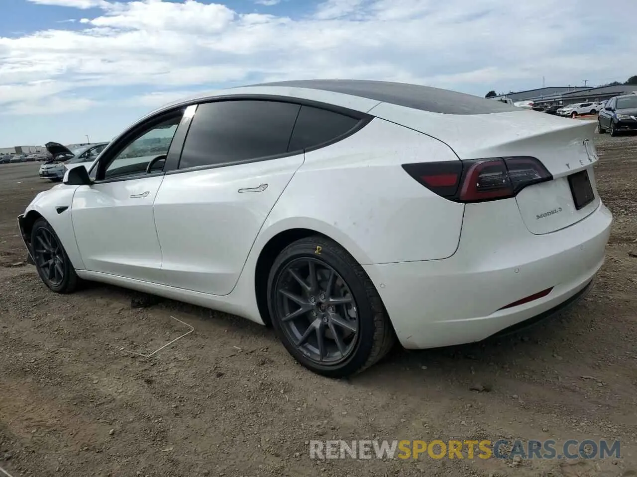 2 Photograph of a damaged car 5YJ3E1EB2NF180959 TESLA MODEL 3 2022
