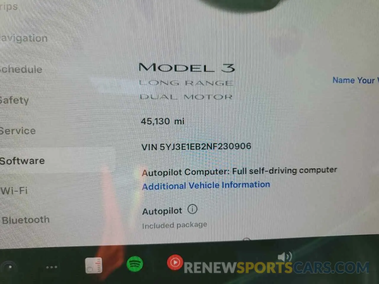 9 Photograph of a damaged car 5YJ3E1EB2NF230906 TESLA MODEL 3 2022
