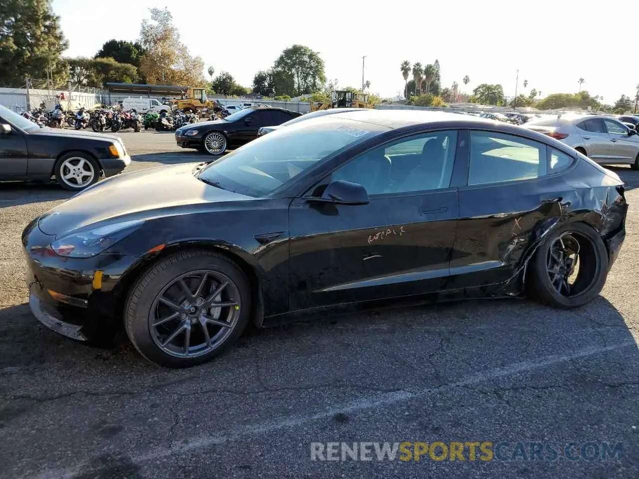 1 Photograph of a damaged car 5YJ3E1EB2NF234695 TESLA MODEL 3 2022