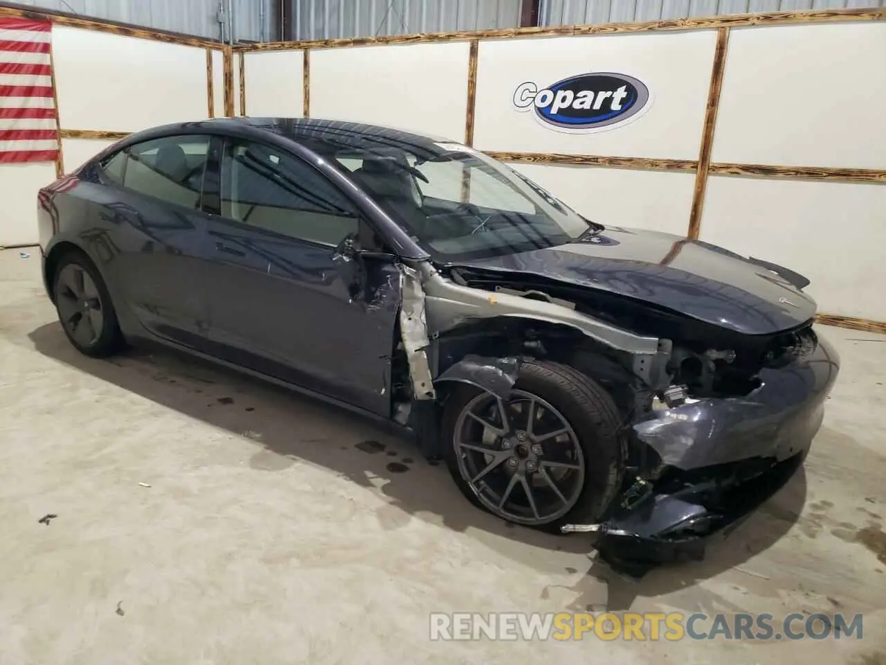 4 Photograph of a damaged car 5YJ3E1EB2NF286392 TESLA MODEL 3 2022