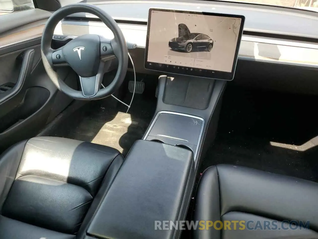 8 Фотография поврежденного автомобиля 5YJ3E1EB2NF289356 TESLA MODEL 3 2022