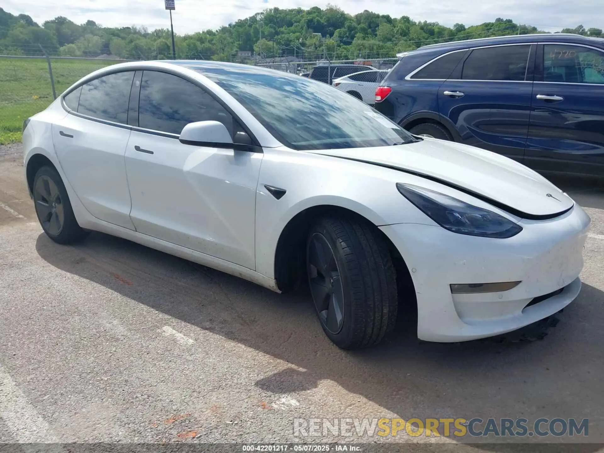 1 Фотография поврежденного автомобиля 5YJ3E1EB2NF313445 TESLA MODEL 3 2022