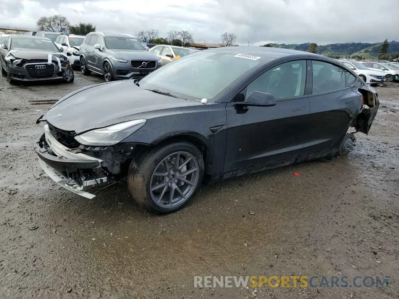 1 Photograph of a damaged car 5YJ3E1EB2NF313672 TESLA MODEL 3 2022