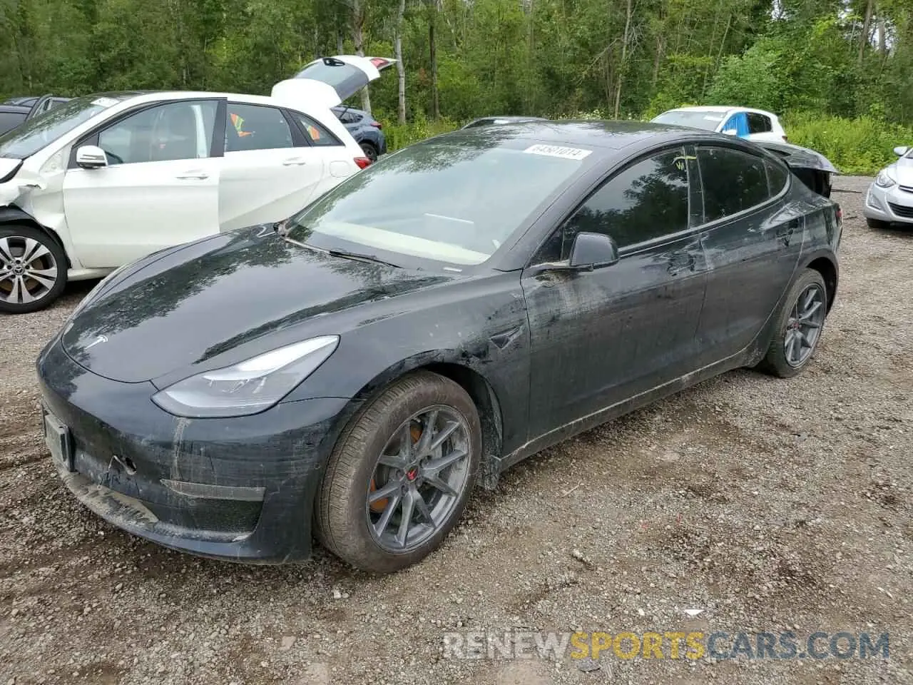 1 Photograph of a damaged car 5YJ3E1EB2NF335770 TESLA MODEL 3 2022
