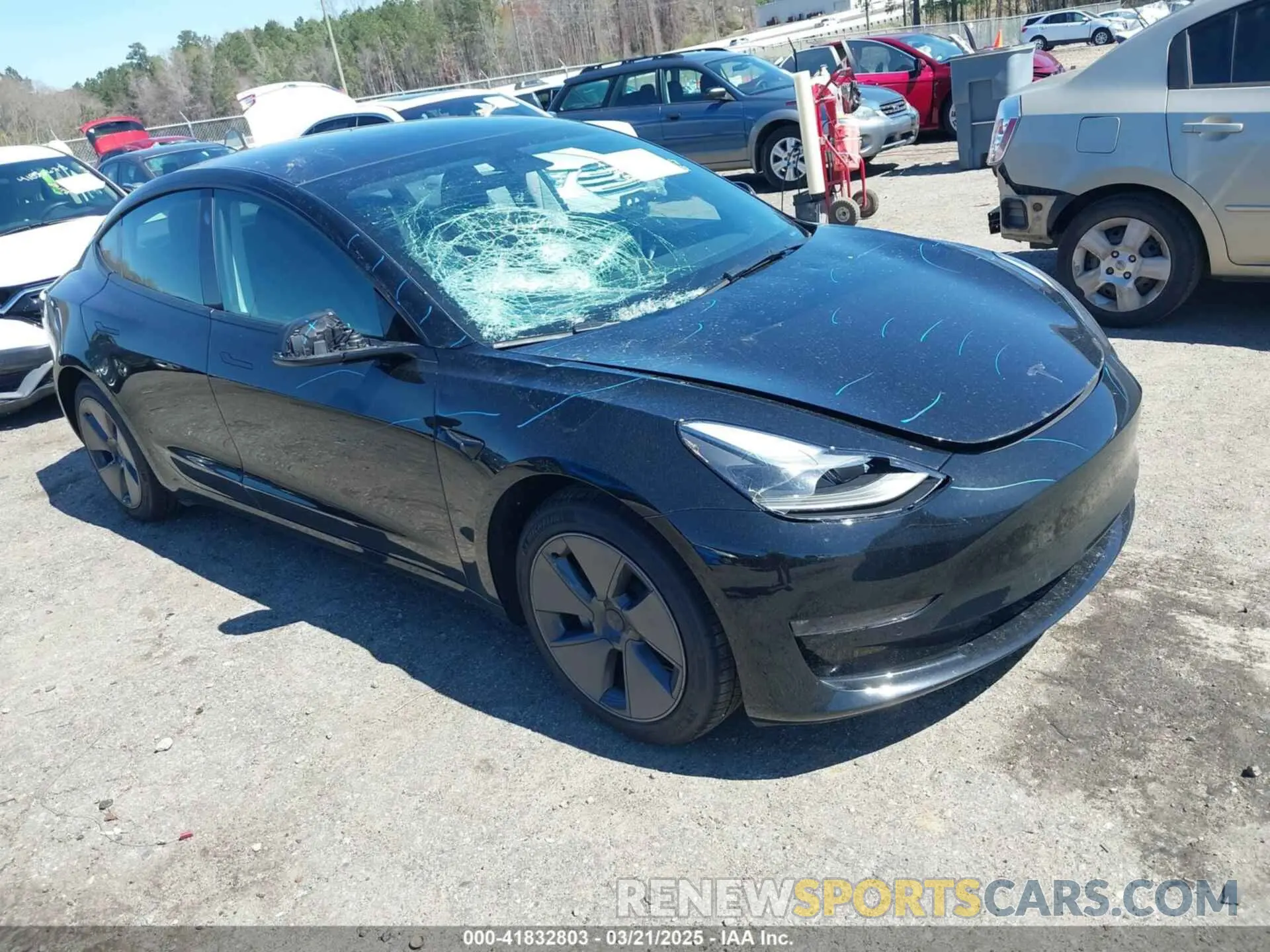 1 Фотография поврежденного автомобиля 5YJ3E1EB3NF104313 TESLA MODEL 3 2022