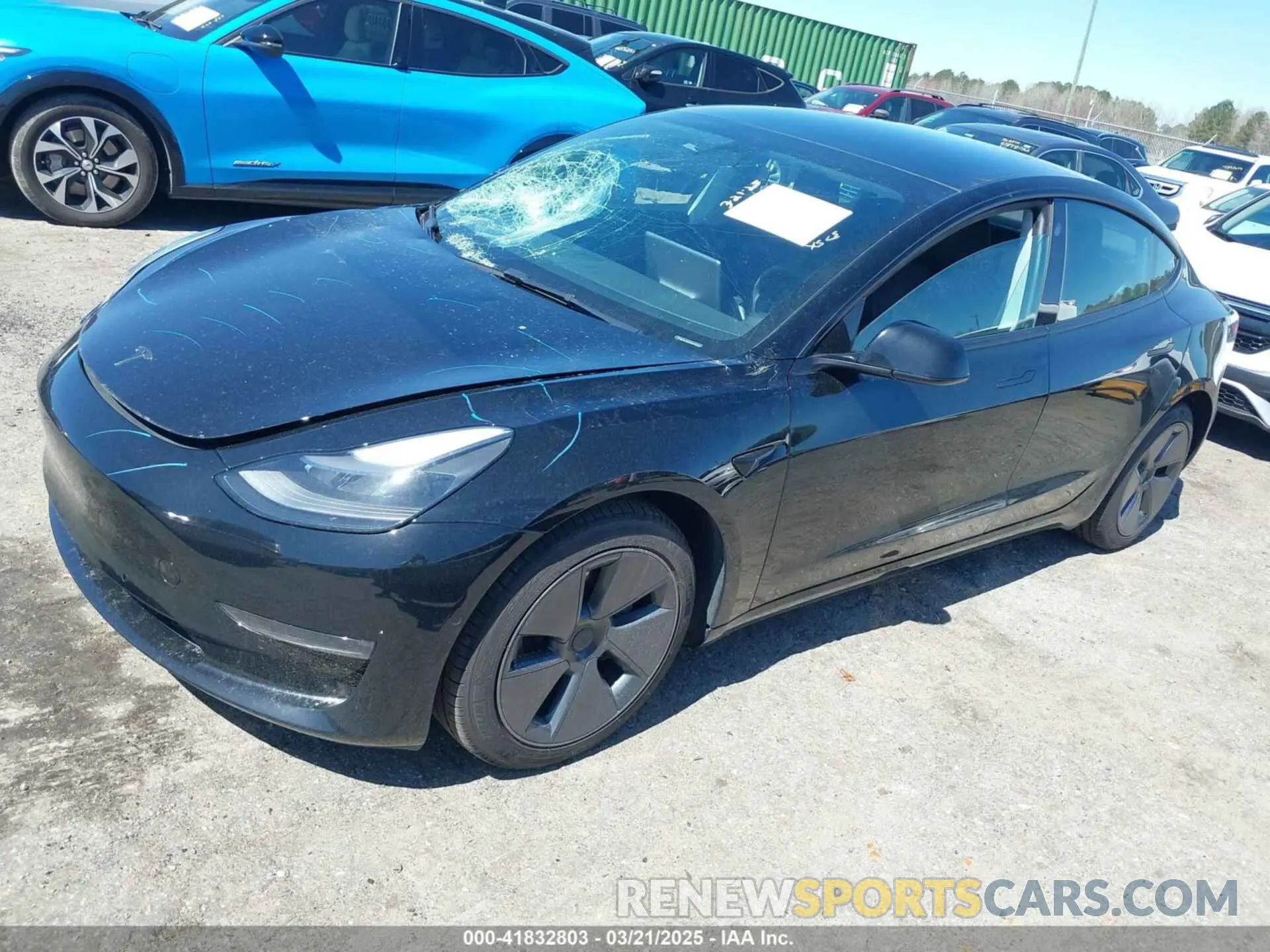 2 Фотография поврежденного автомобиля 5YJ3E1EB3NF104313 TESLA MODEL 3 2022
