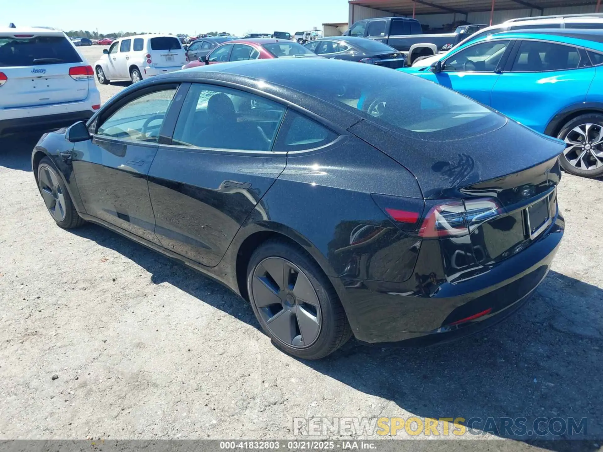 3 Фотография поврежденного автомобиля 5YJ3E1EB3NF104313 TESLA MODEL 3 2022