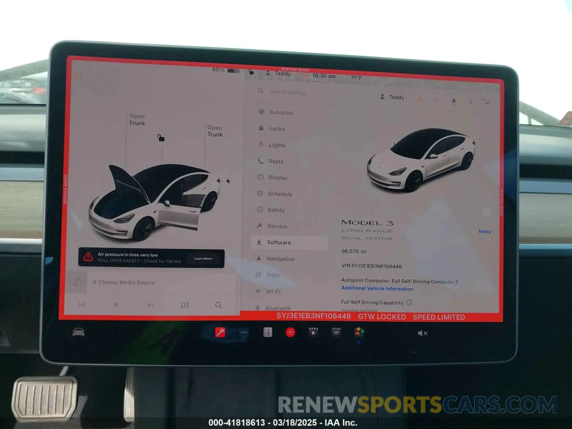 7 Фотография поврежденного автомобиля 5YJ3E1EB3NF106448 TESLA MODEL 3 2022