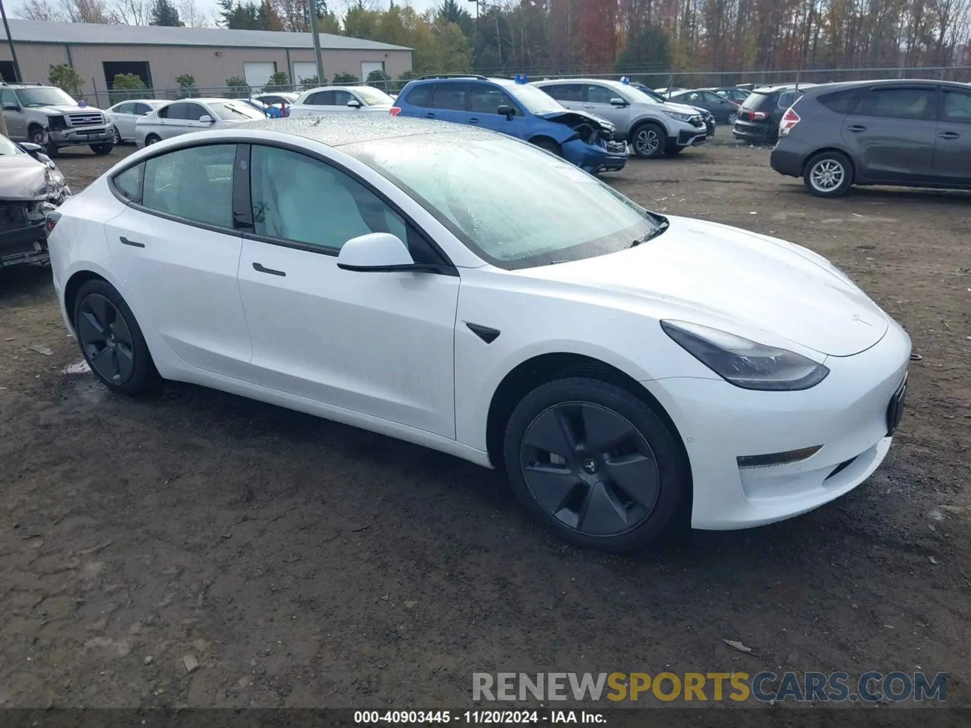 1 Photograph of a damaged car 5YJ3E1EB3NF110709 TESLA MODEL 3 2022