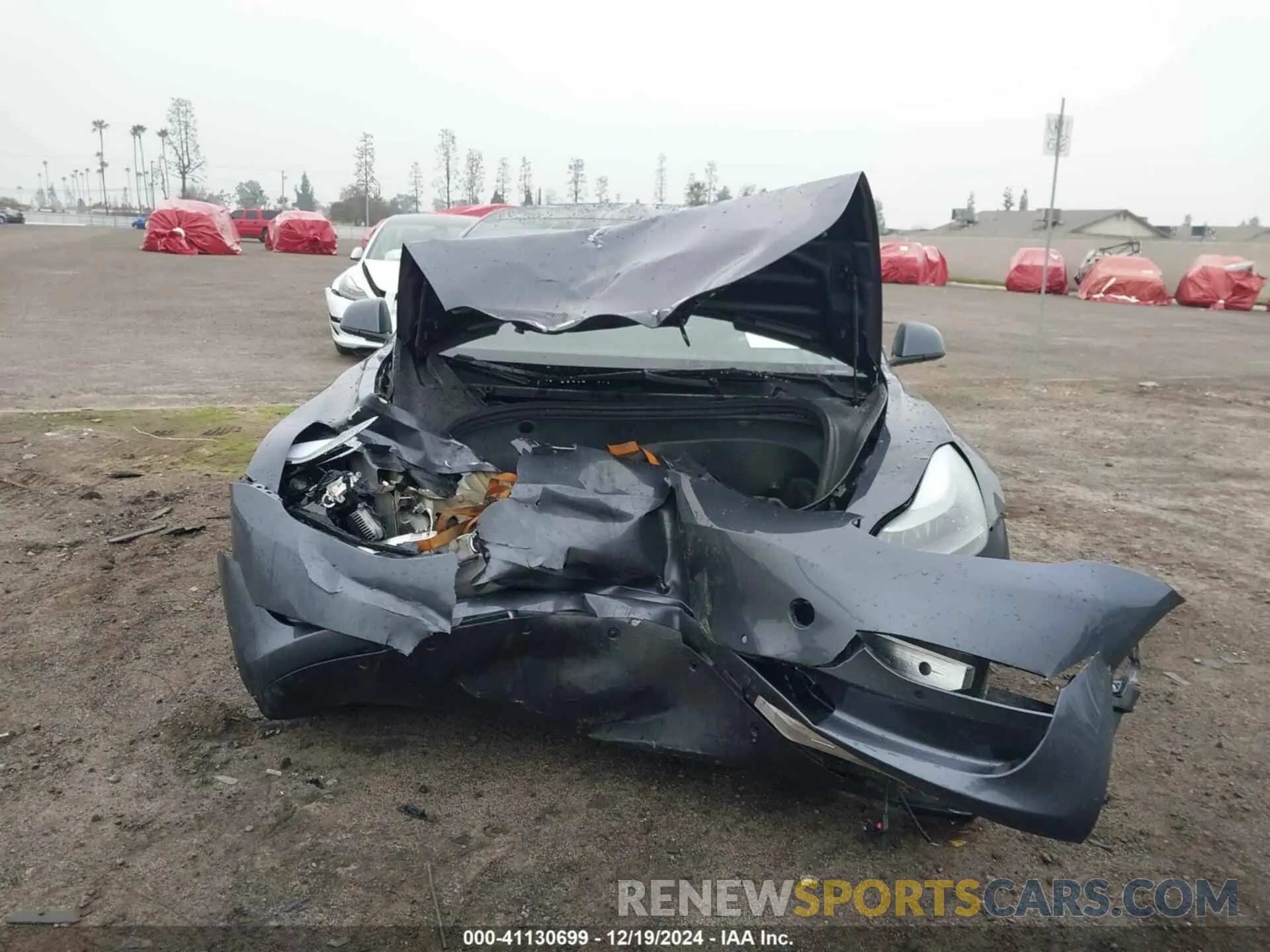 12 Photograph of a damaged car 5YJ3E1EB3NF162955 TESLA MODEL 3 2022