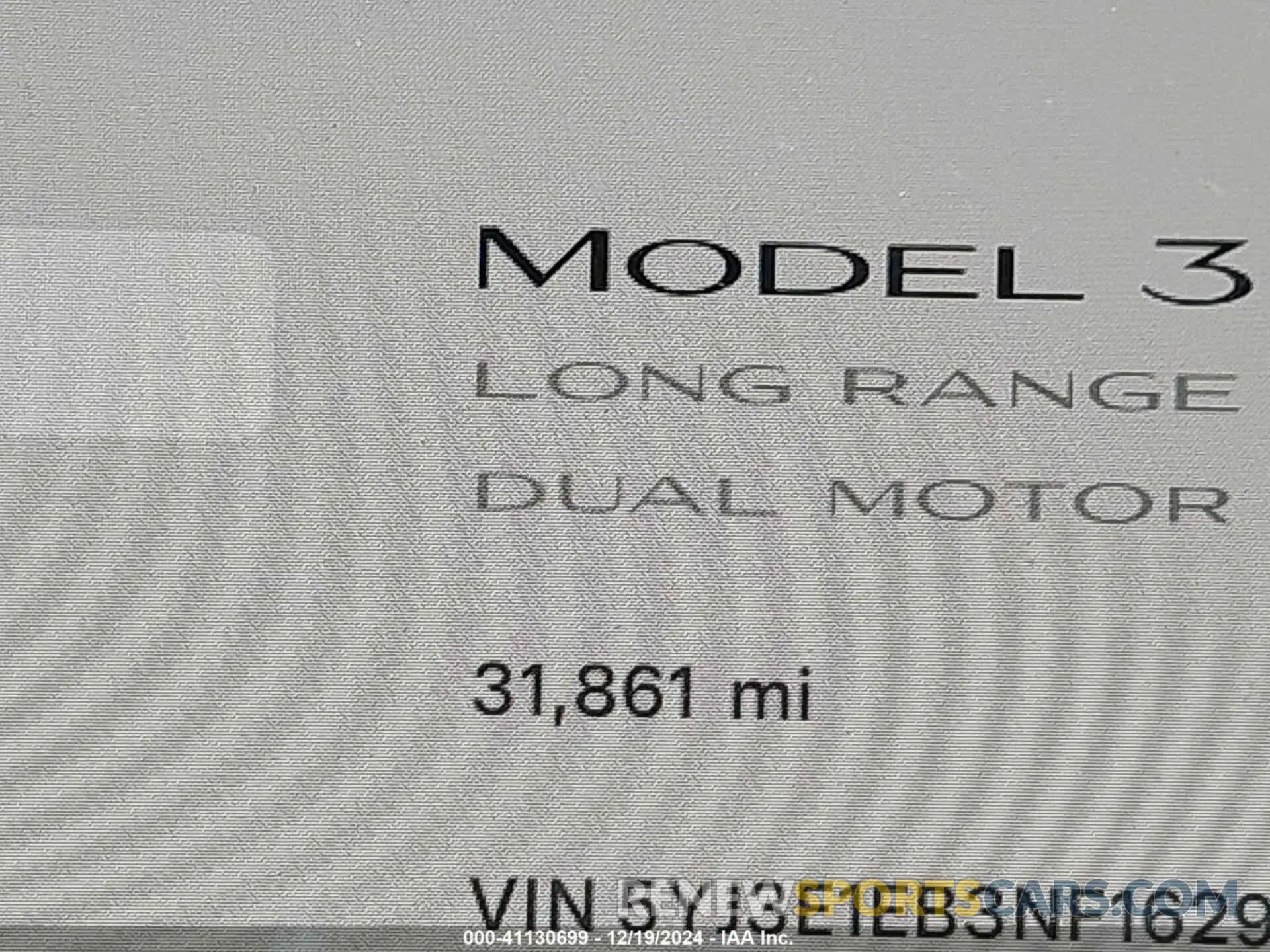 15 Photograph of a damaged car 5YJ3E1EB3NF162955 TESLA MODEL 3 2022