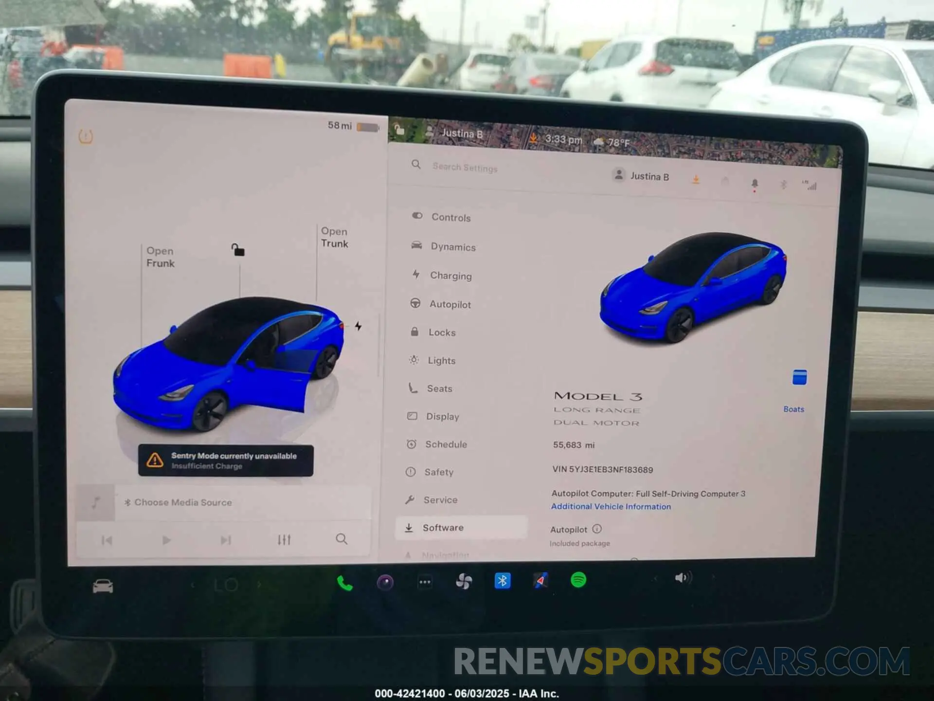 18 Фотография поврежденного автомобиля 5YJ3E1EB3NF183689 TESLA MODEL 3 2022