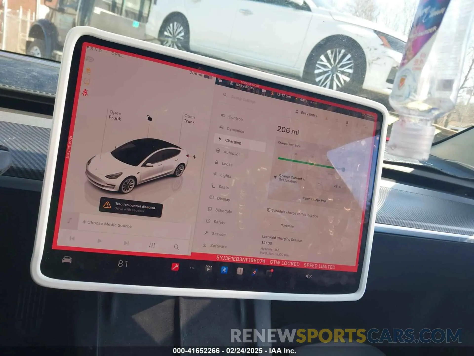 7 Фотография поврежденного автомобиля 5YJ3E1EB3NF186074 TESLA MODEL 3 2022