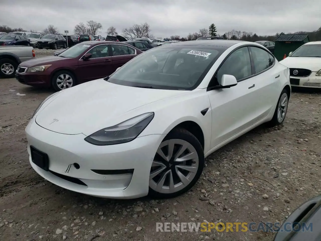 1 Фотография поврежденного автомобиля 5YJ3E1EB3NF195728 TESLA MODEL 3 2022