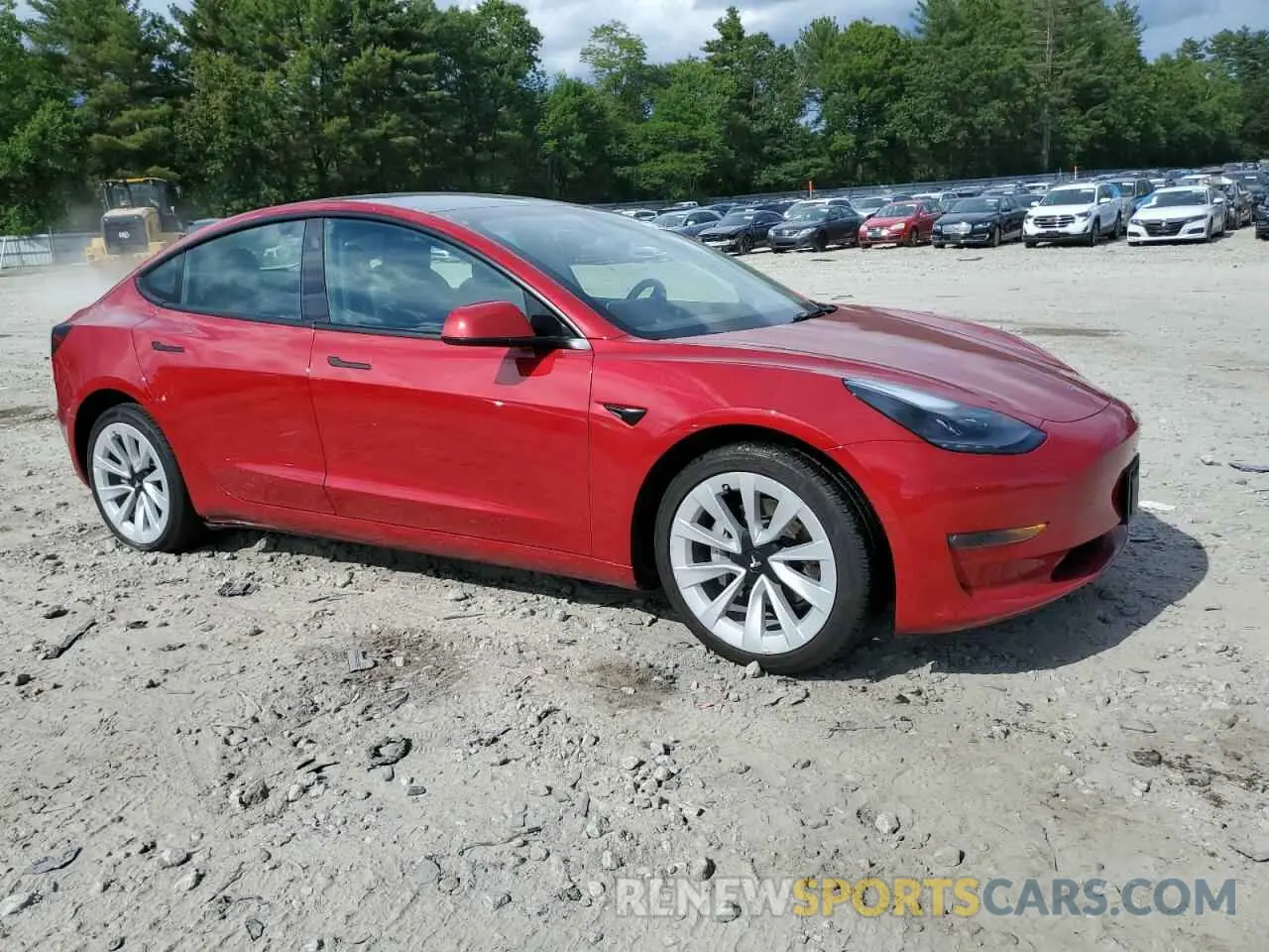 4 Фотография поврежденного автомобиля 5YJ3E1EB3NF204296 TESLA MODEL 3 2022