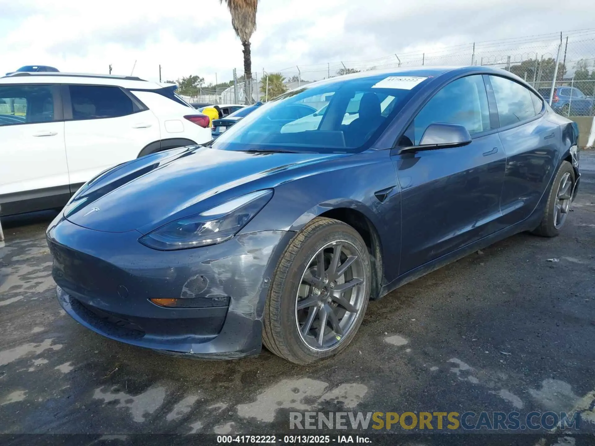 2 Фотография поврежденного автомобиля 5YJ3E1EB3NF253546 TESLA MODEL 3 2022
