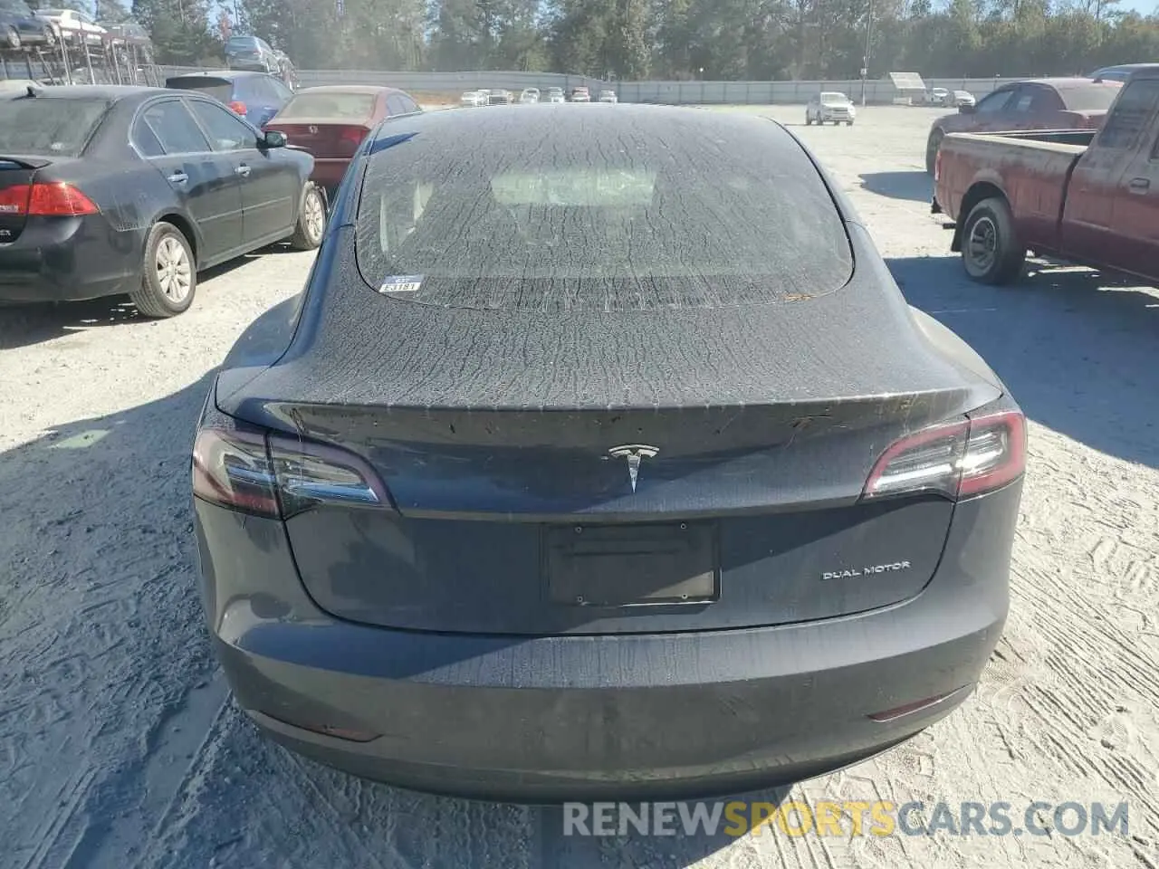 6 Photograph of a damaged car 5YJ3E1EB3NF277877 TESLA MODEL 3 2022
