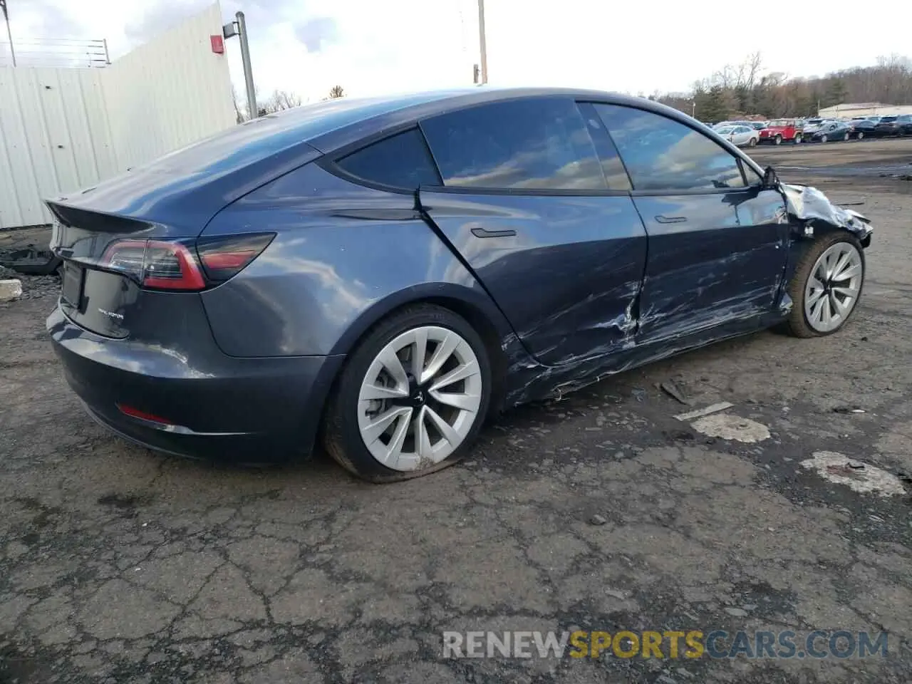 3 Photograph of a damaged car 5YJ3E1EB3NF288944 TESLA MODEL 3 2022