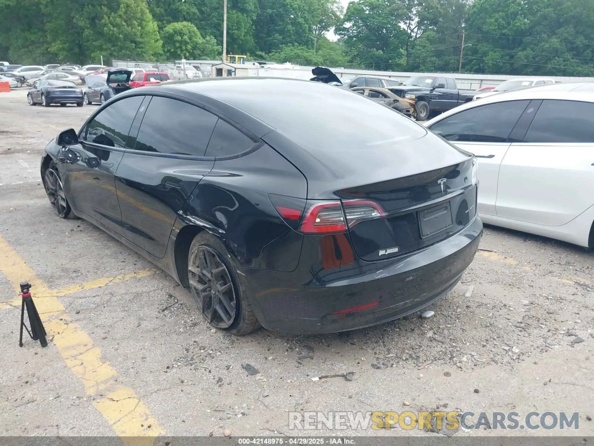3 Photograph of a damaged car 5YJ3E1EB3NF289057 TESLA MODEL 3 2022