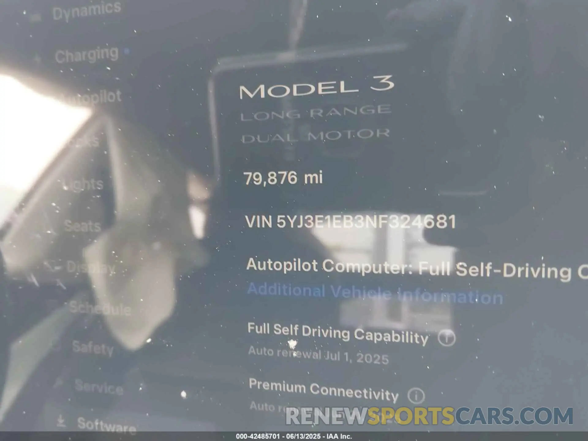 7 Фотография поврежденного автомобиля 5YJ3E1EB3NF324681 TESLA MODEL 3 2022